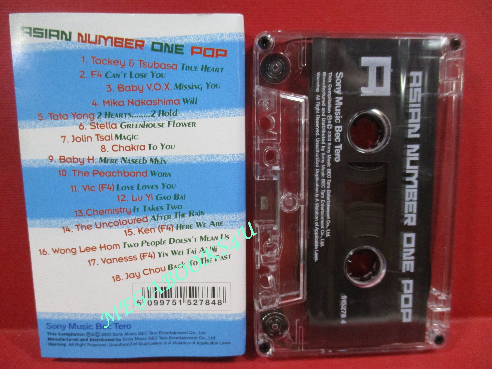 เทปเพลงสากล รวมเพลง ASIAN NUMBER 1 POP