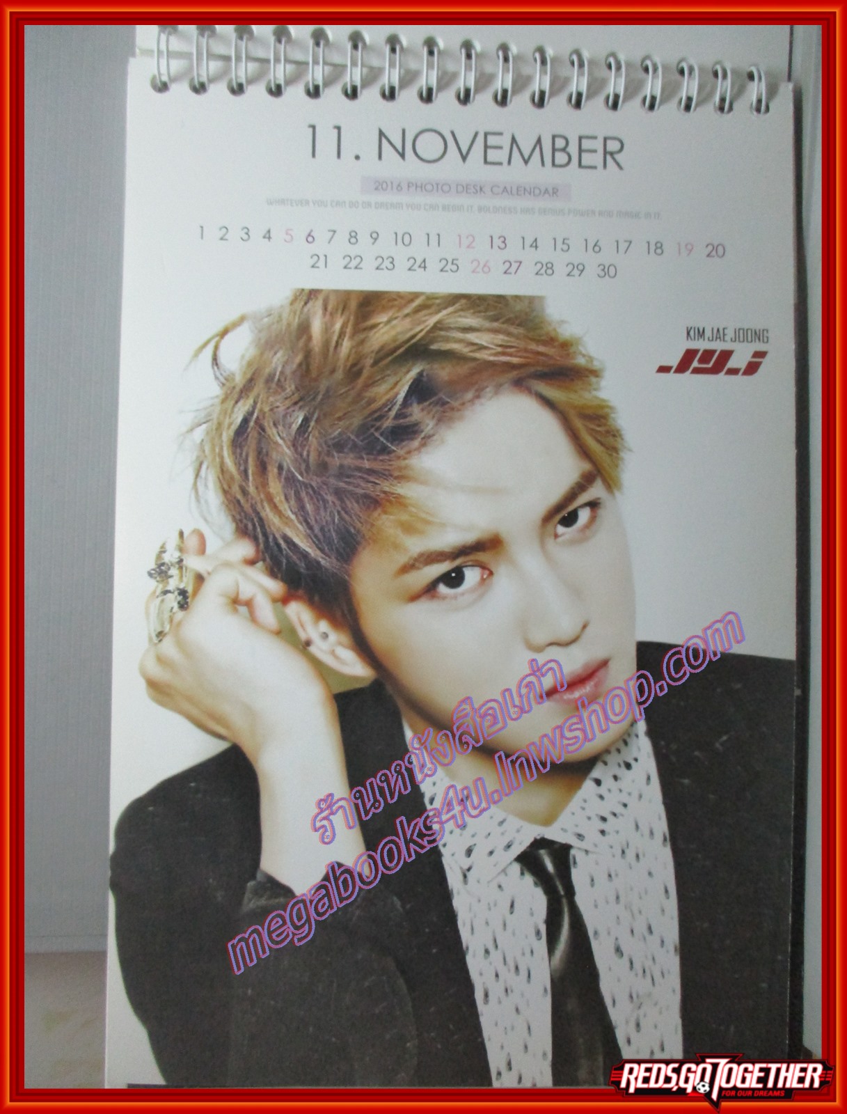 ปฏิทินดาราเกาหลี JAE JOONG ปี 2015 2016 ยังไม่ใช้งาน ไม่มีรอยขีดเขียน