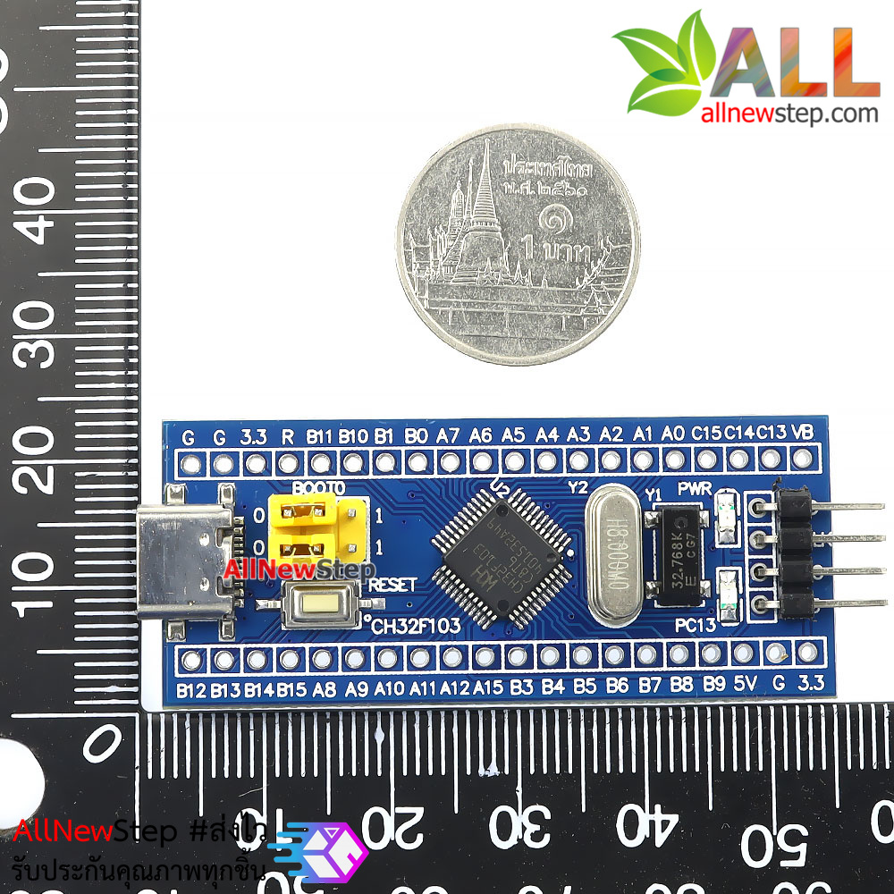 บอร์ด STM32F103C8T6 หัวต่อแบบ USB TYPE-C core board 32F103C8T6 development board ARM embedded single-chip microcomputer small system breadboard