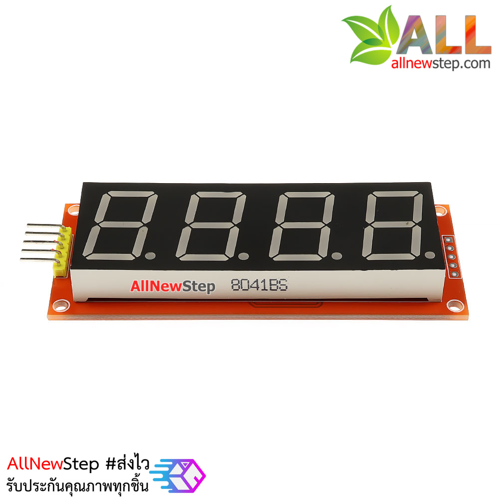 โมดูลแสดงค่าตัวเลข 4 หลัก Four digital tube module LED display 74HC595 ขนาด 0.80 นิ้ว