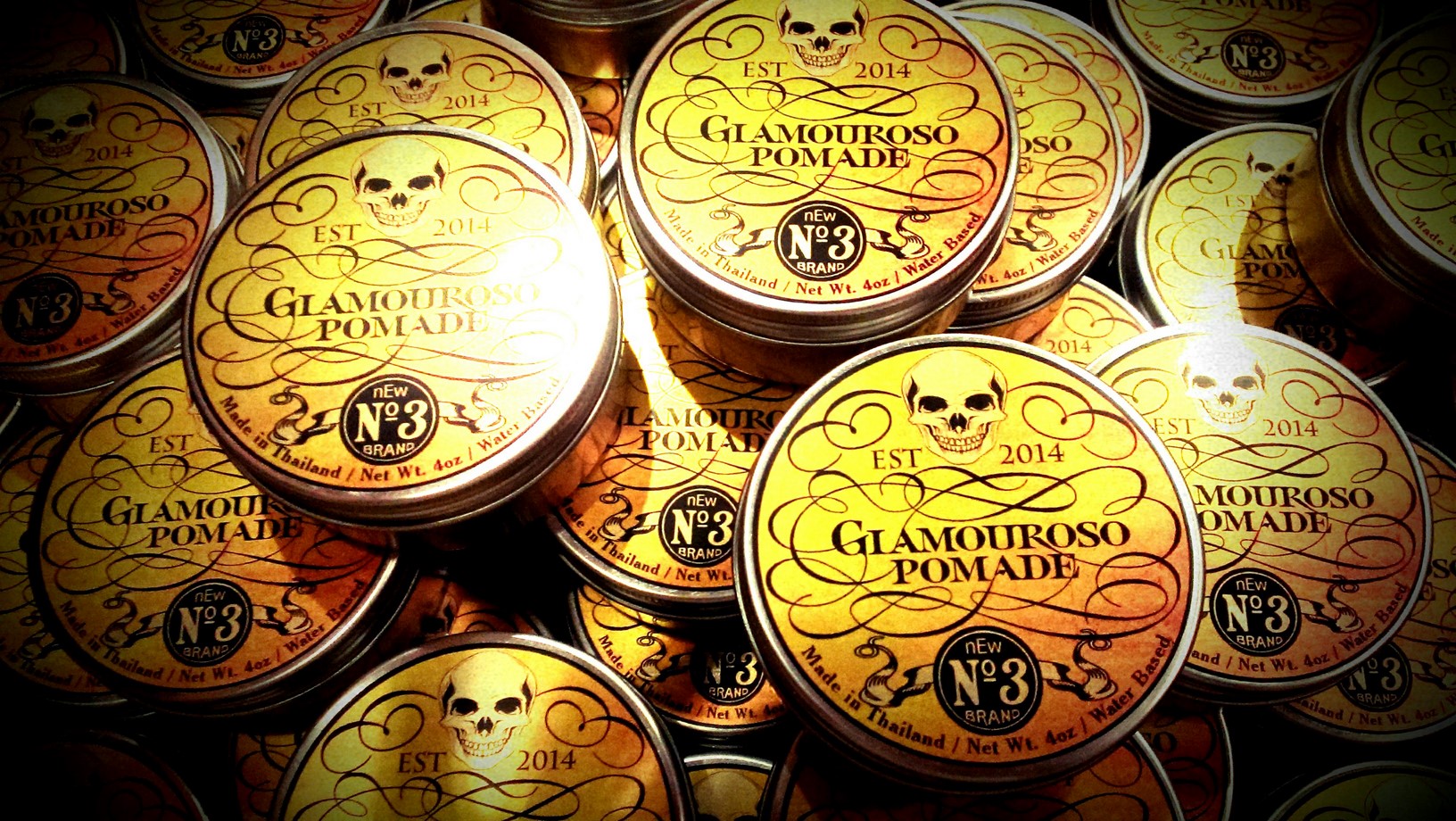 Glamouroso Pomade (Water Based) กลิ่น Verbena (พืชตระกูลมะนาว) ขนาด 4 oz.