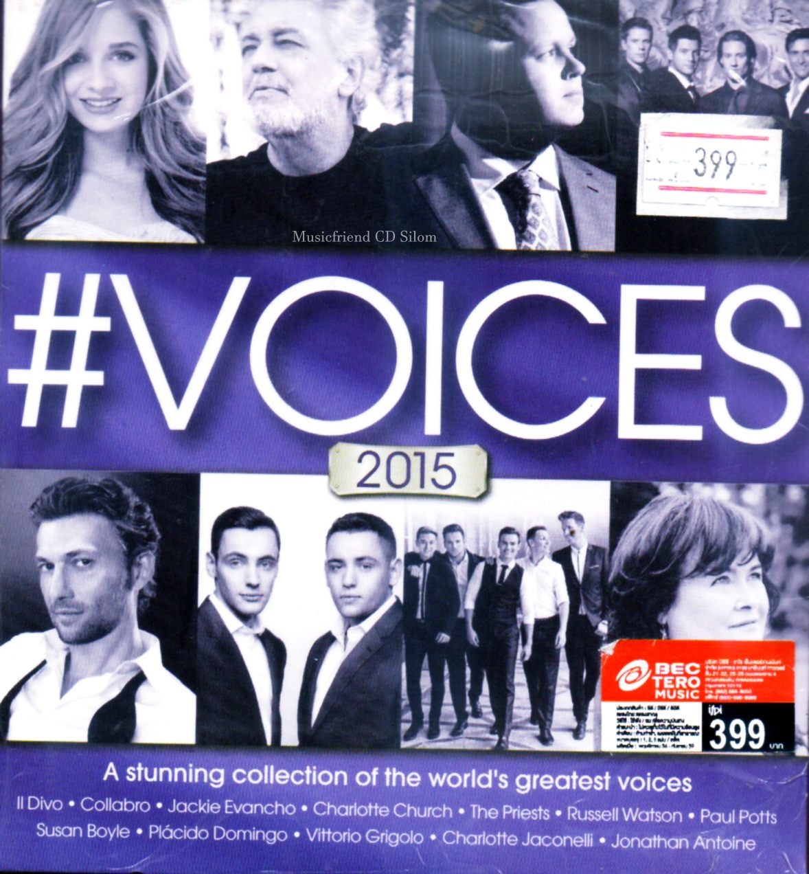 CD,Voices 2015 - A stunning collection of the world's greatest voices (Classics)(Various Artists)(2CD)(2015)(Thai)