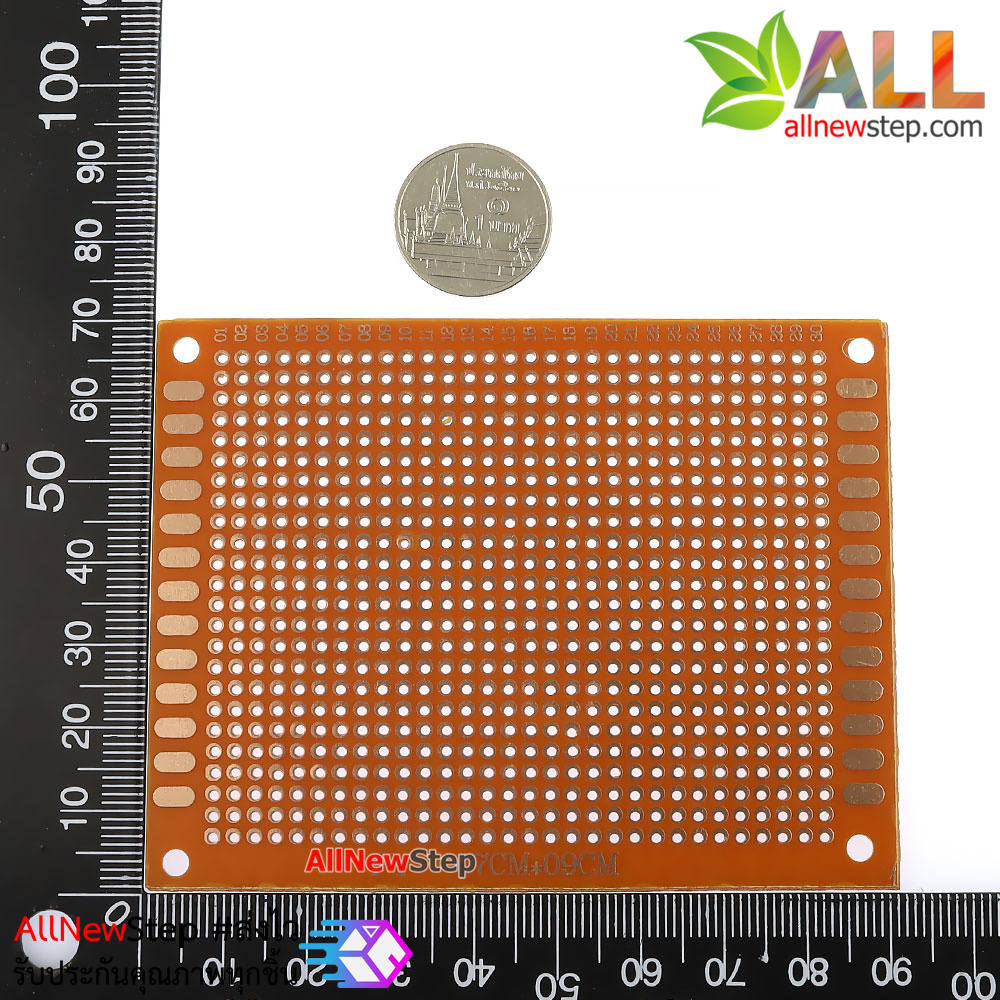 แผ่นปริ้นอเนกประสงค์ 7x9 cm PROTOTYPE PCB Bakelite Plate One Layer 7cmx9cm Panel Universal Board for DIY
