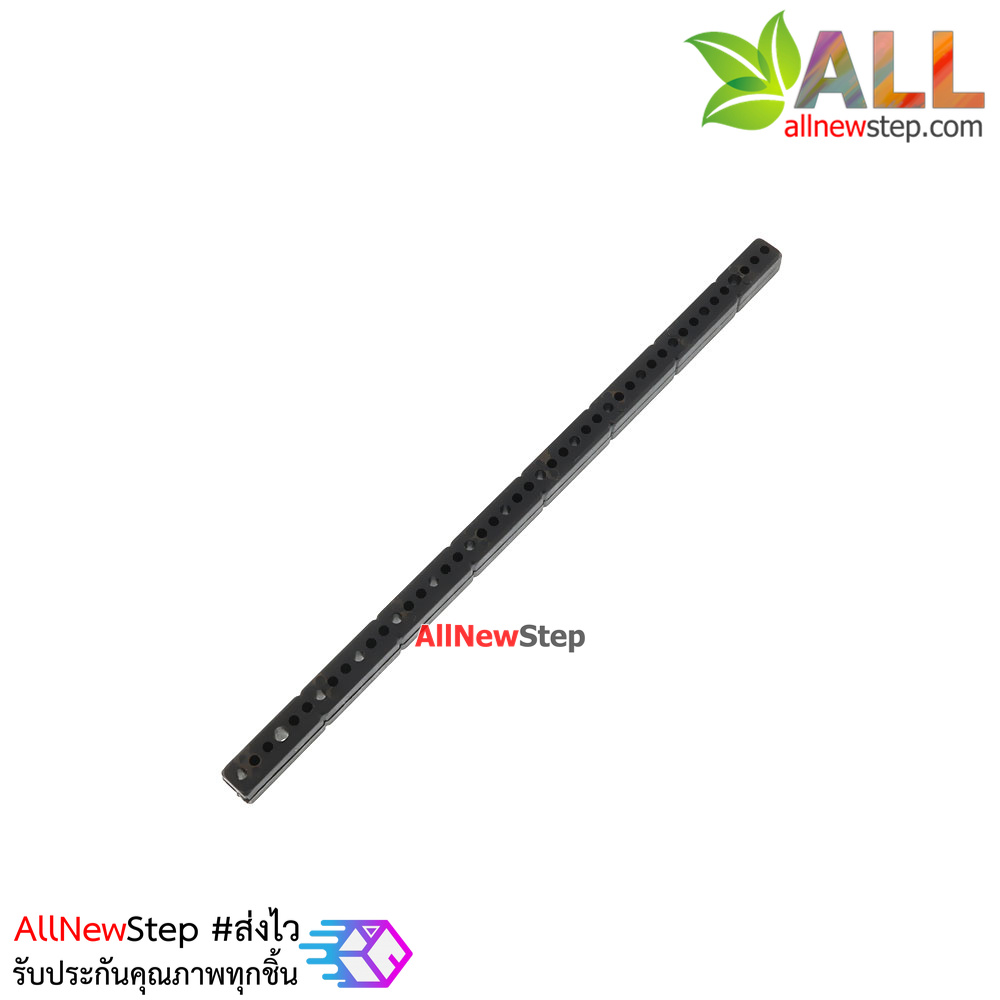 ABS plastic long bar blocks universal plate ขนาด 0.7x15.3cm สีดำ