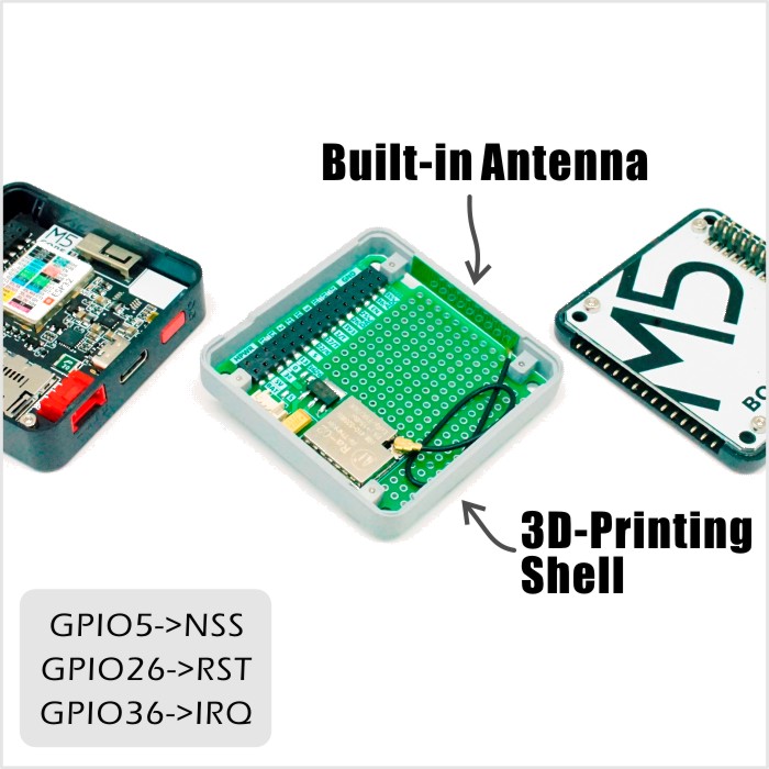 LORA module supporting M5Stack ESP32