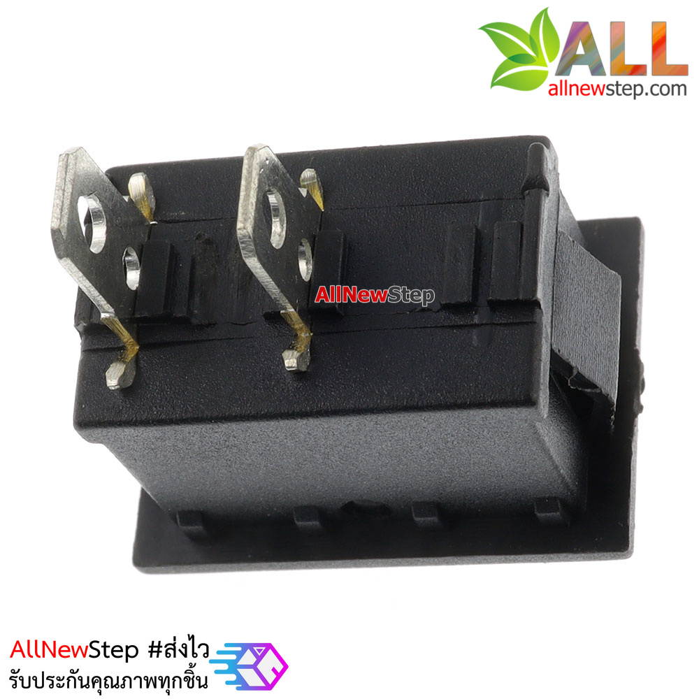 สวิตช์ไฟเปิด/ปิด 2 ขา 6A/250V KCD1-101 สีดำ