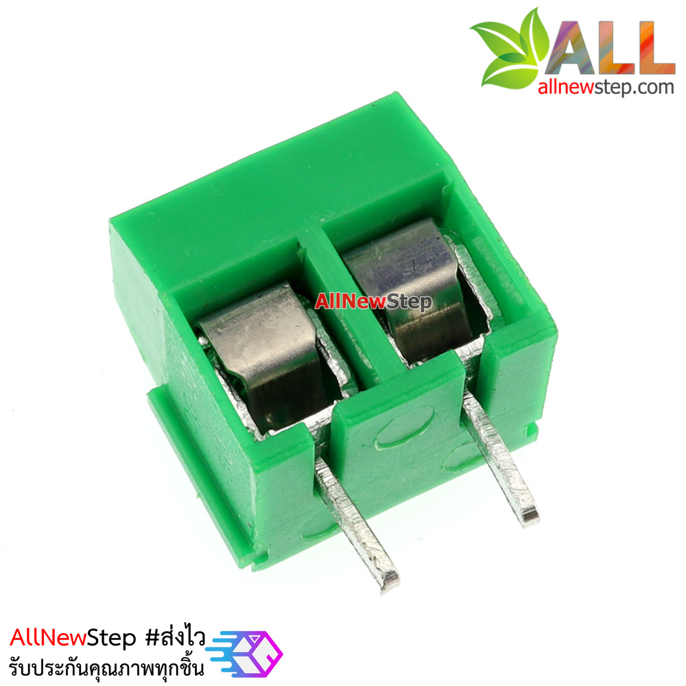 Terminal Block 2 ขา KF301 2P position 5.08 MM screw PCB terminal block สีเขียว