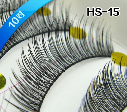 HS-15# ขนตา(ขายปลีก) เเพ็คละ 10 คู่