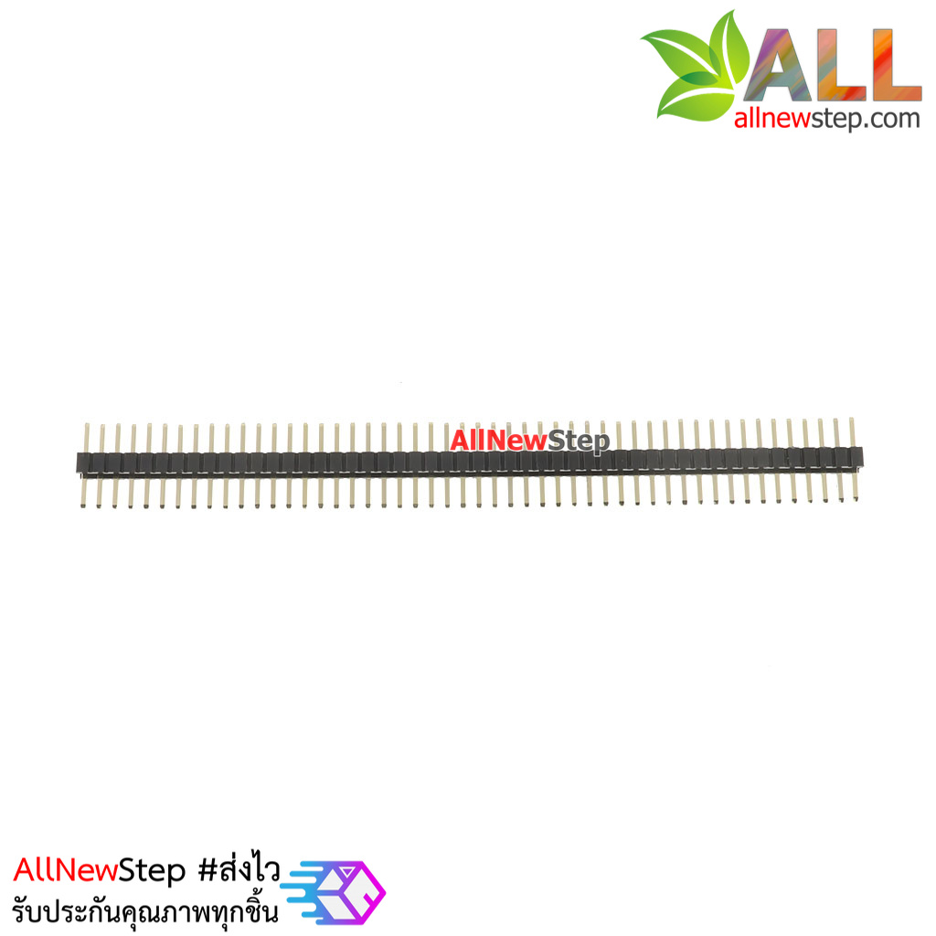 ก้างปลา ระยะขา 1.27mm 1x50 ขา สีดำ