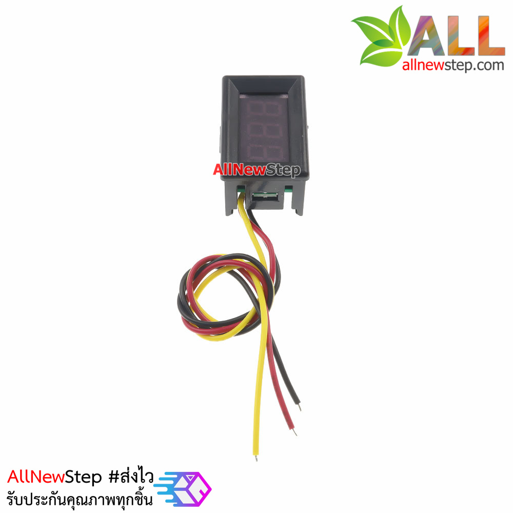 DC volt meter 0.36 นิ้ว 0-100V โวลต์มิเตอร์ 0-100V ขนาด 0.36 นิ้ว สีน้ำเงิน