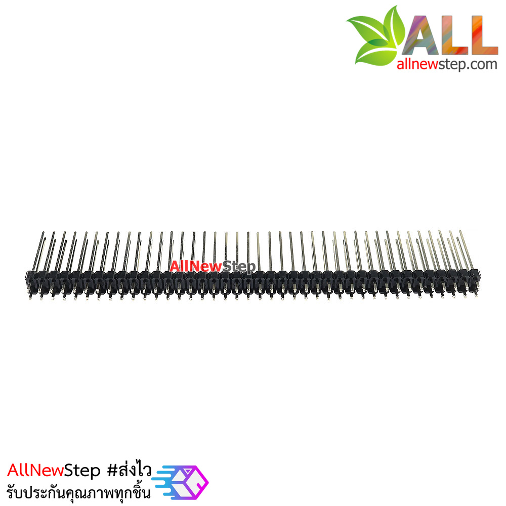 ก้างปลาแบบยาว 2.54mm 2x40pin Single row needle lengthened Single Pin 21MM Male Copper Pin Header