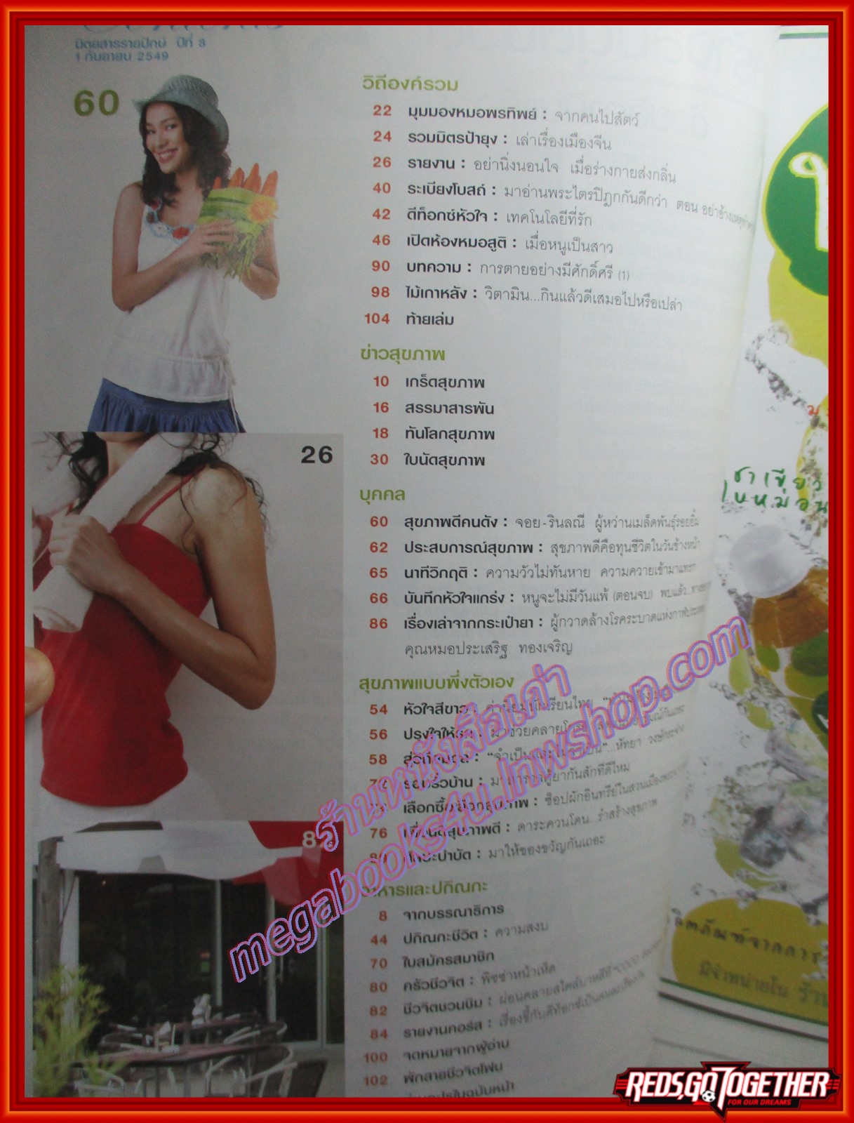 นิตยสารชีวจิต ฉบับที่190 ปี2549 ปก จอย รินลณี