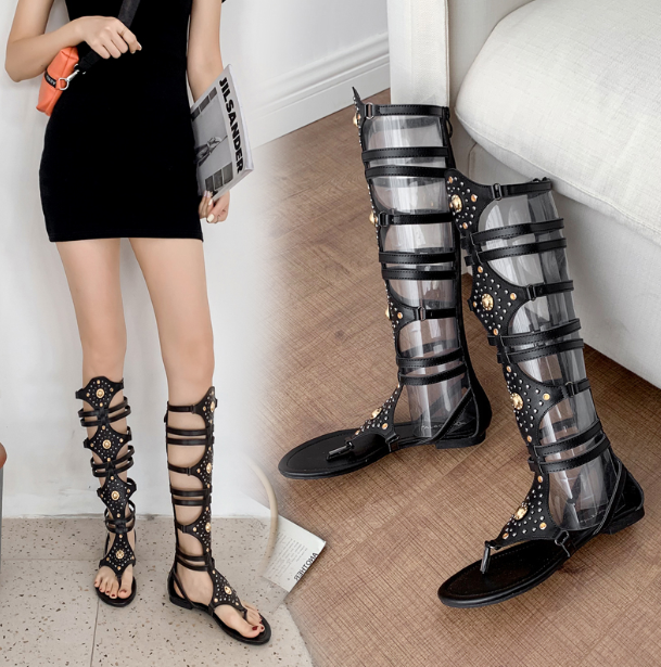 รองเท้าGladiator มี 2 แบบ ไซต์ 35-40 สีดำ/เงิน/ทอง
