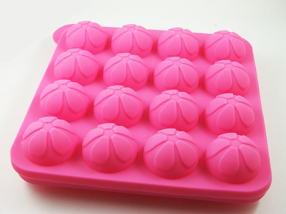 พิมพ์เค้กอมยิ้มลายดอกไม้ ( Cake Pops )