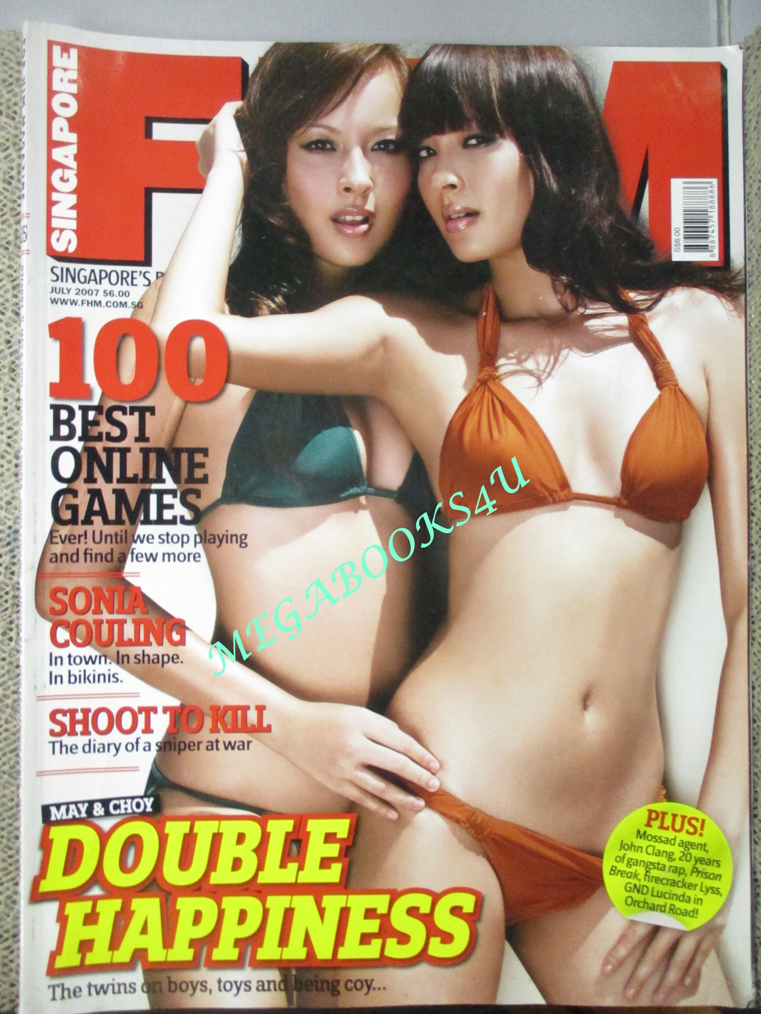 นิตยสารFHM SINGAPORE EDITION ฉบับ105 07/2007 ปก DOUBLE HAPPINESS