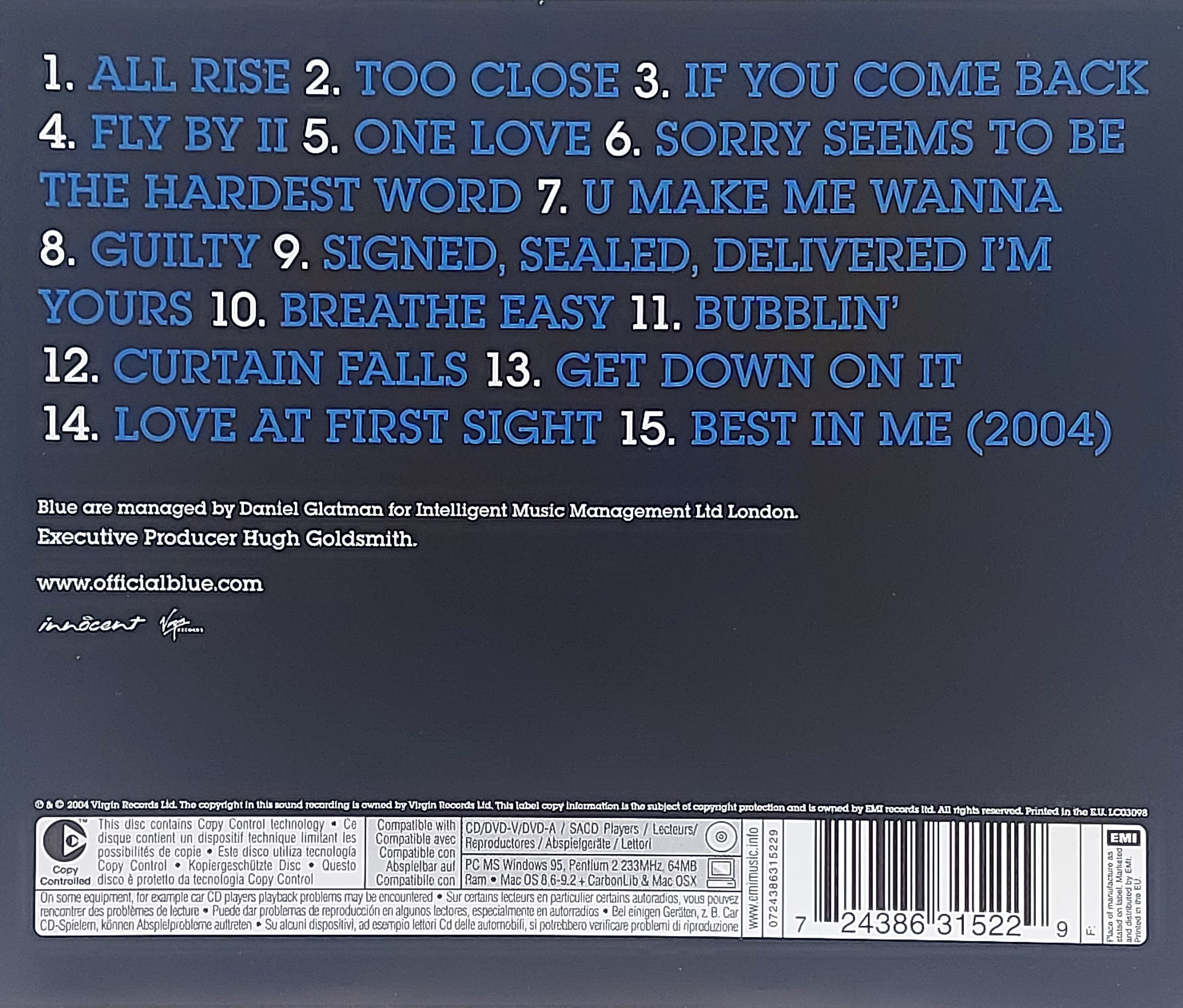 CD,Blue - Best Of Blue (2004)(Thai)