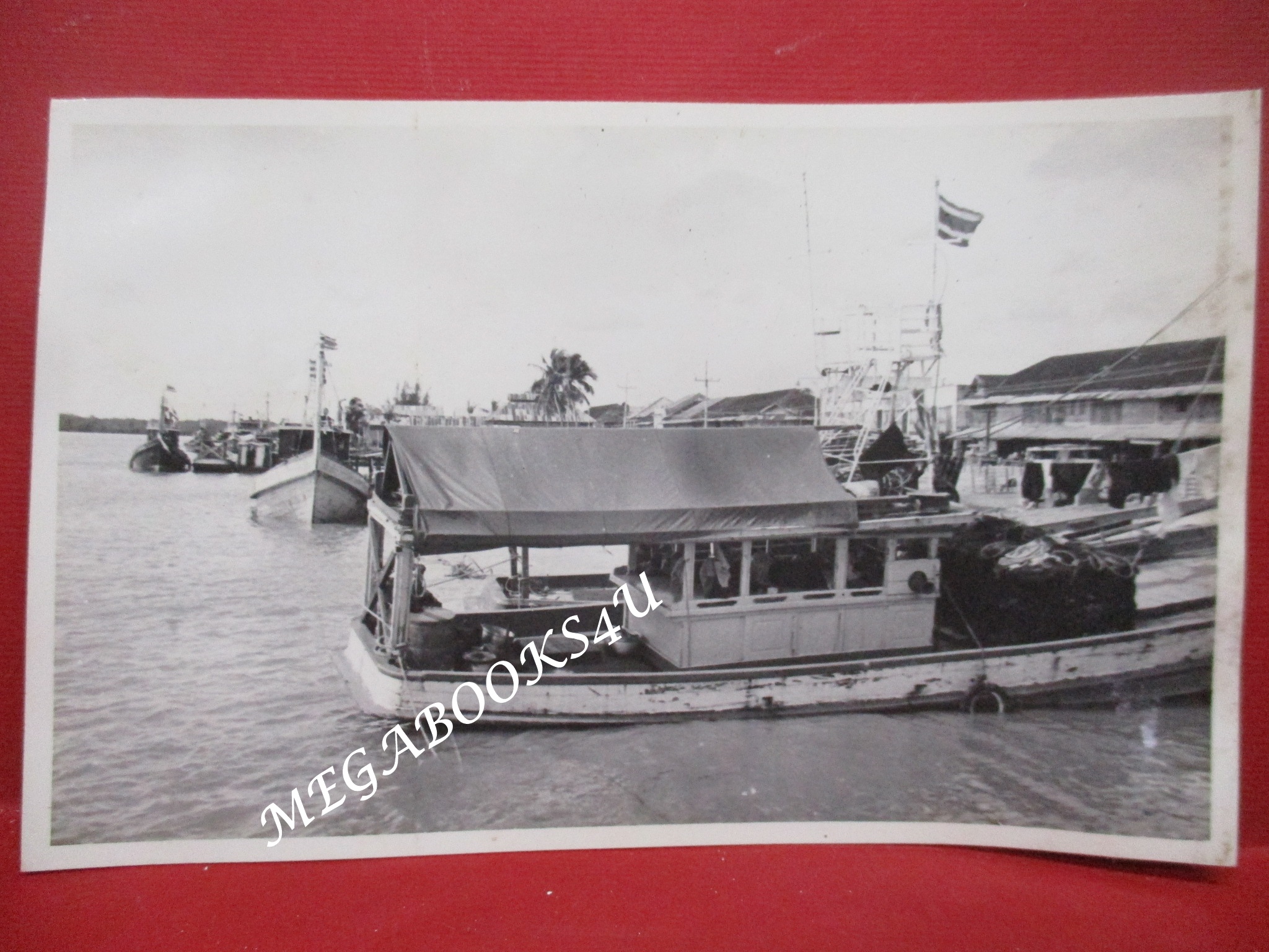 ภาพถ่ายขาวดำ ท่าเรือกันตัง จ.ตรัง ขนาด 3.5 * 5.5 นิ้ว