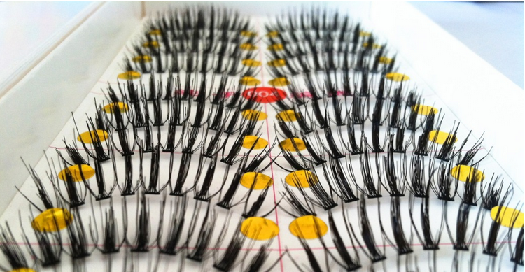 V-004 ขนตาเอ็นใส(ขายปลีก) เเพ็คละ 10 คู่