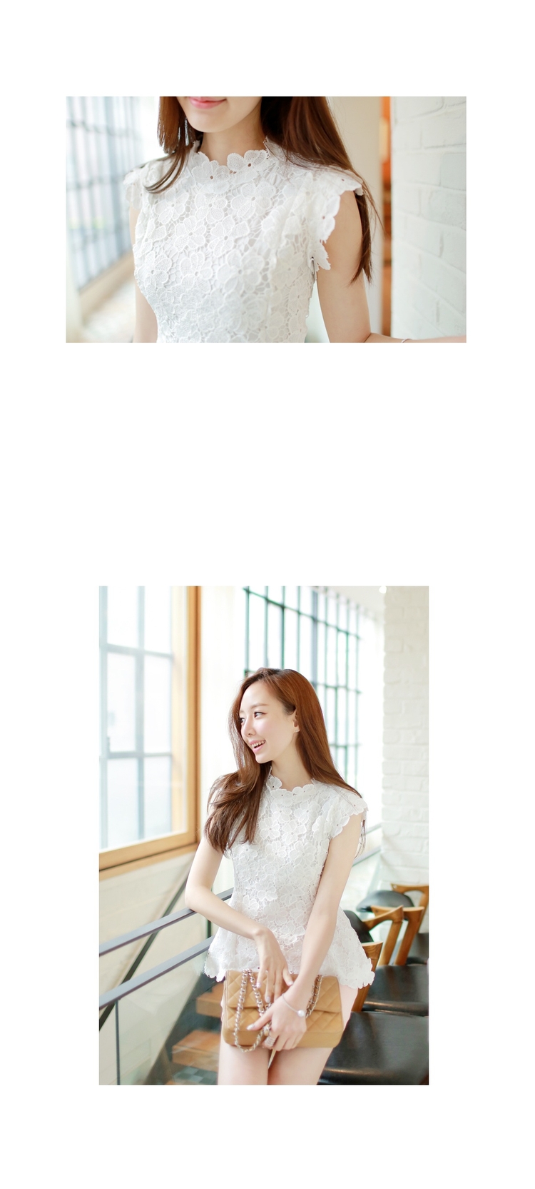 **หมดค่ะ**เสื้อลูกไม้แขนสั้น ชายเสื้อบานออกเล็กน้อย ทรงสวย สวยหวานน่ารัก เหมือนแบบค่ะ