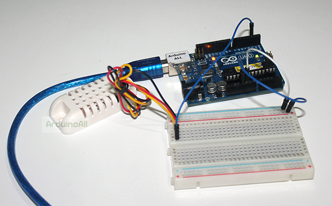 Original DHT22 / AM2302 ASAIR เซนเซอร์วัด อุณหภูมิ+ความชื้น อย่างดีสำหรับ Arduino พร้อมเคส