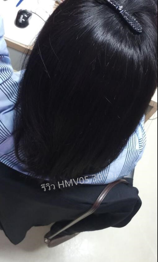 HMV05 (14x14cm) ผมเเท้ 100% เเผ่นปิดผมบาง ปิดผมหงอก ปิดศรีษะล้าน(เลือกความยาวด้านล่างนะคะ)