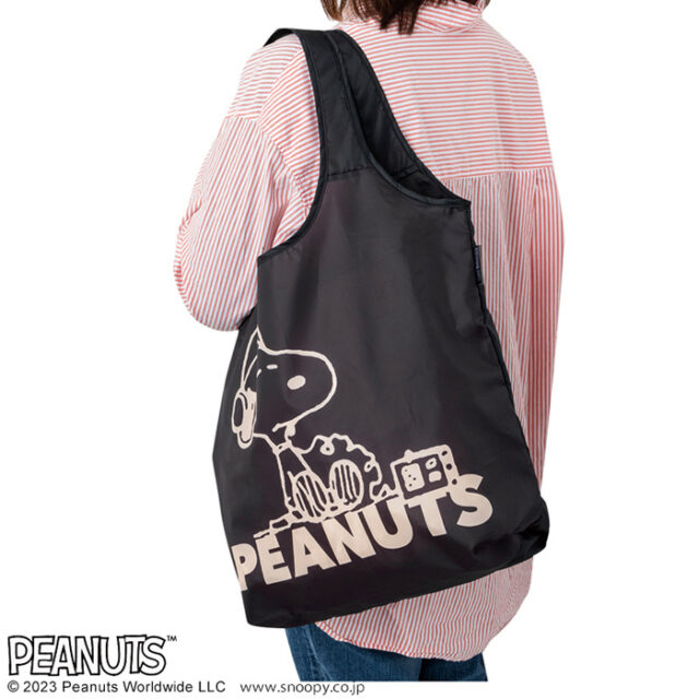 ❌ SNOOPY DAILY ECOBAG กระผ้า สนูปปี้ แบบพับได้ สีดำ