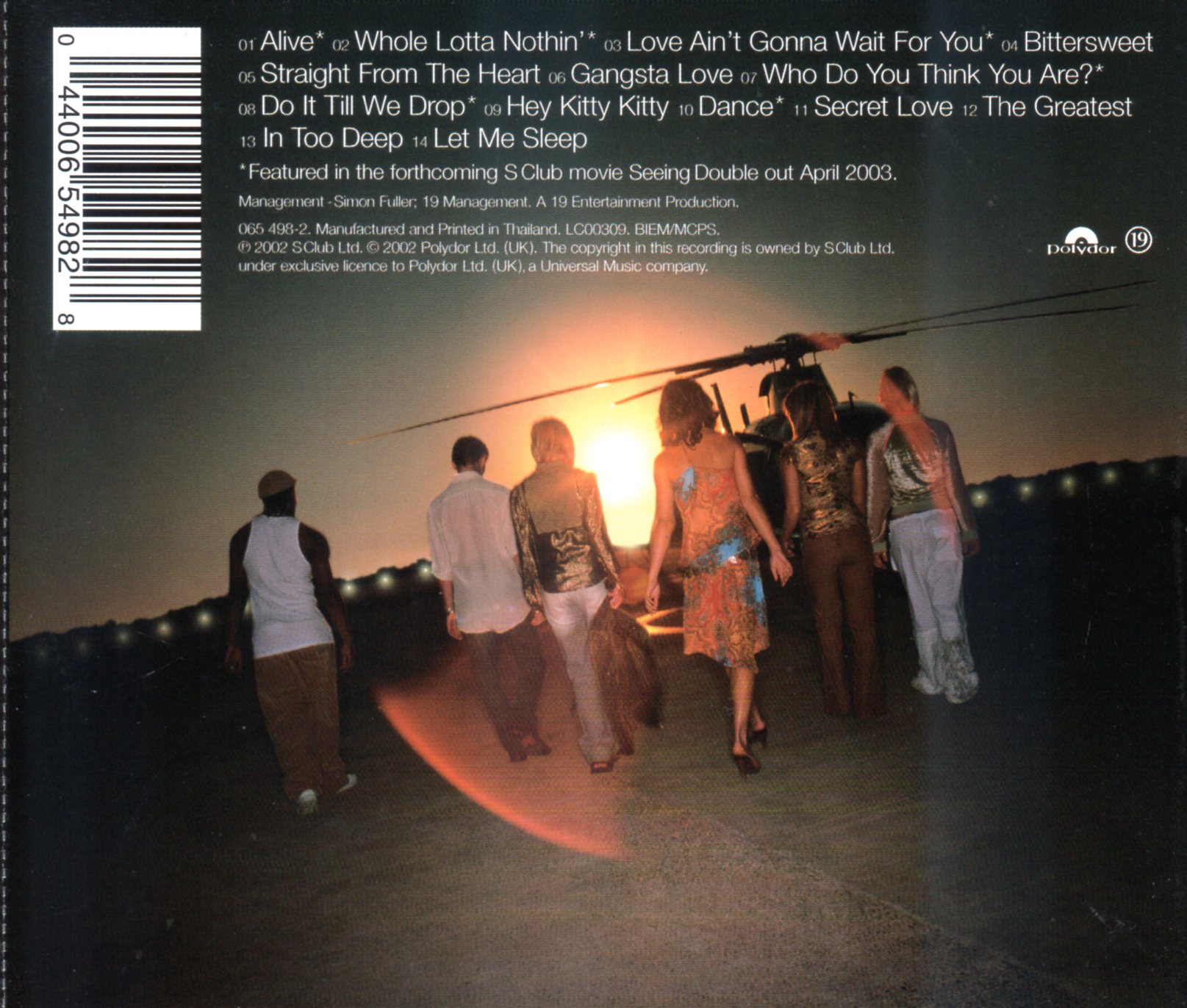 CD,S Club 7 - Seeing Double By S Club 7 (2002)(Thai)