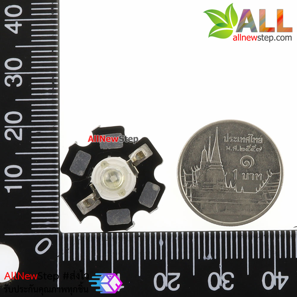 LED 1W High power with LED aluminum substrat ไฟ LED 1W LED สีเขียว