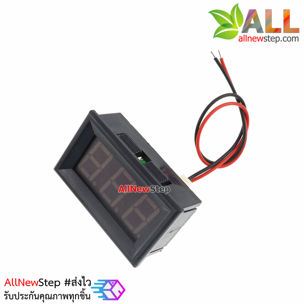 ดิจิตอลโวลต์มิเตอร์ 5-28 โวลต์ สีส้ม 0.56 นิ้ว Digital DC Voltmeter 5-28V Module
