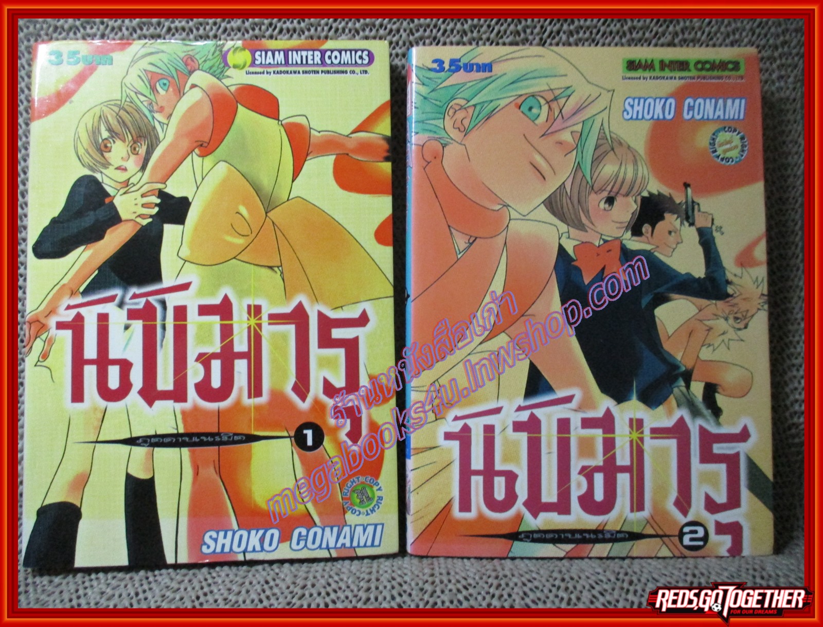 การ์ตูนบ้าน นิบิมารุ ภูตดาบเนรมิต เล่ม1-2 สนพ. สยามฯ สภาพดี (3เล่มจบ) มีเทปติดกันปกหลุด