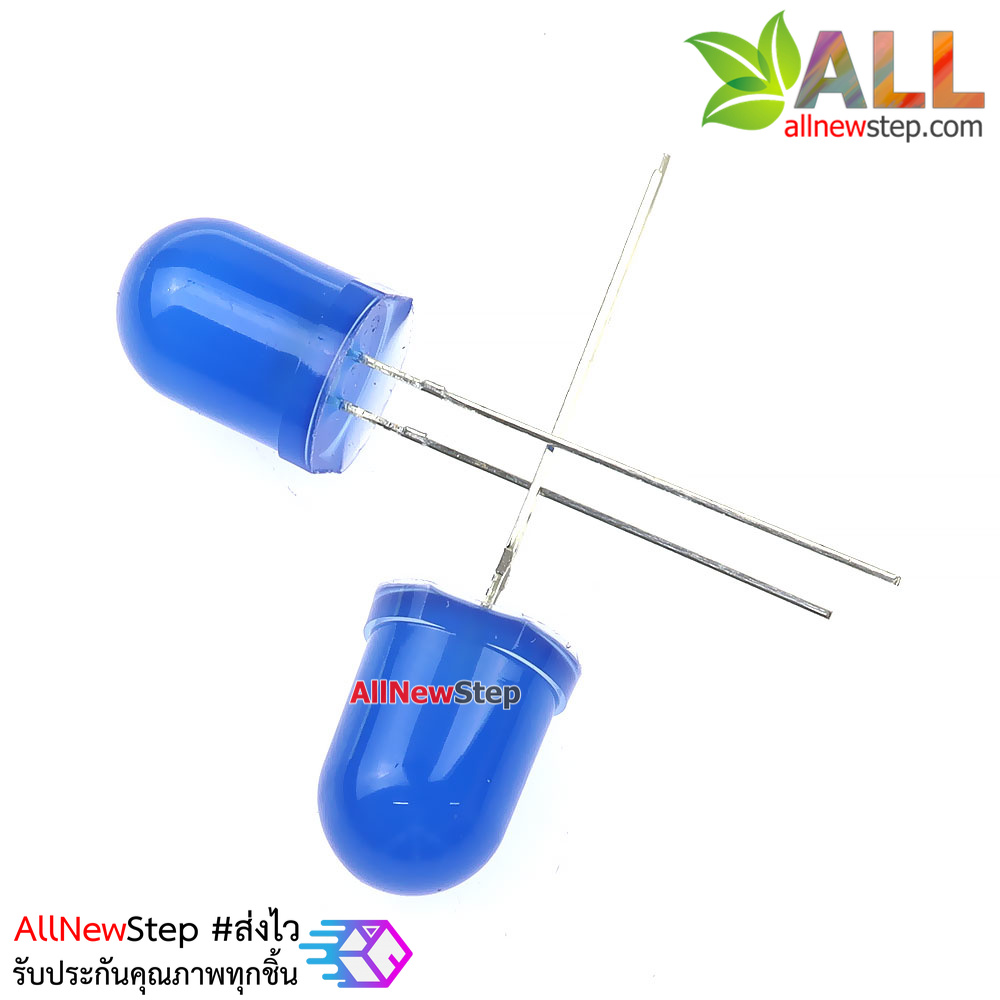 LED 10MM LED สีน้ำเงิน จำนวน 2 ดวง