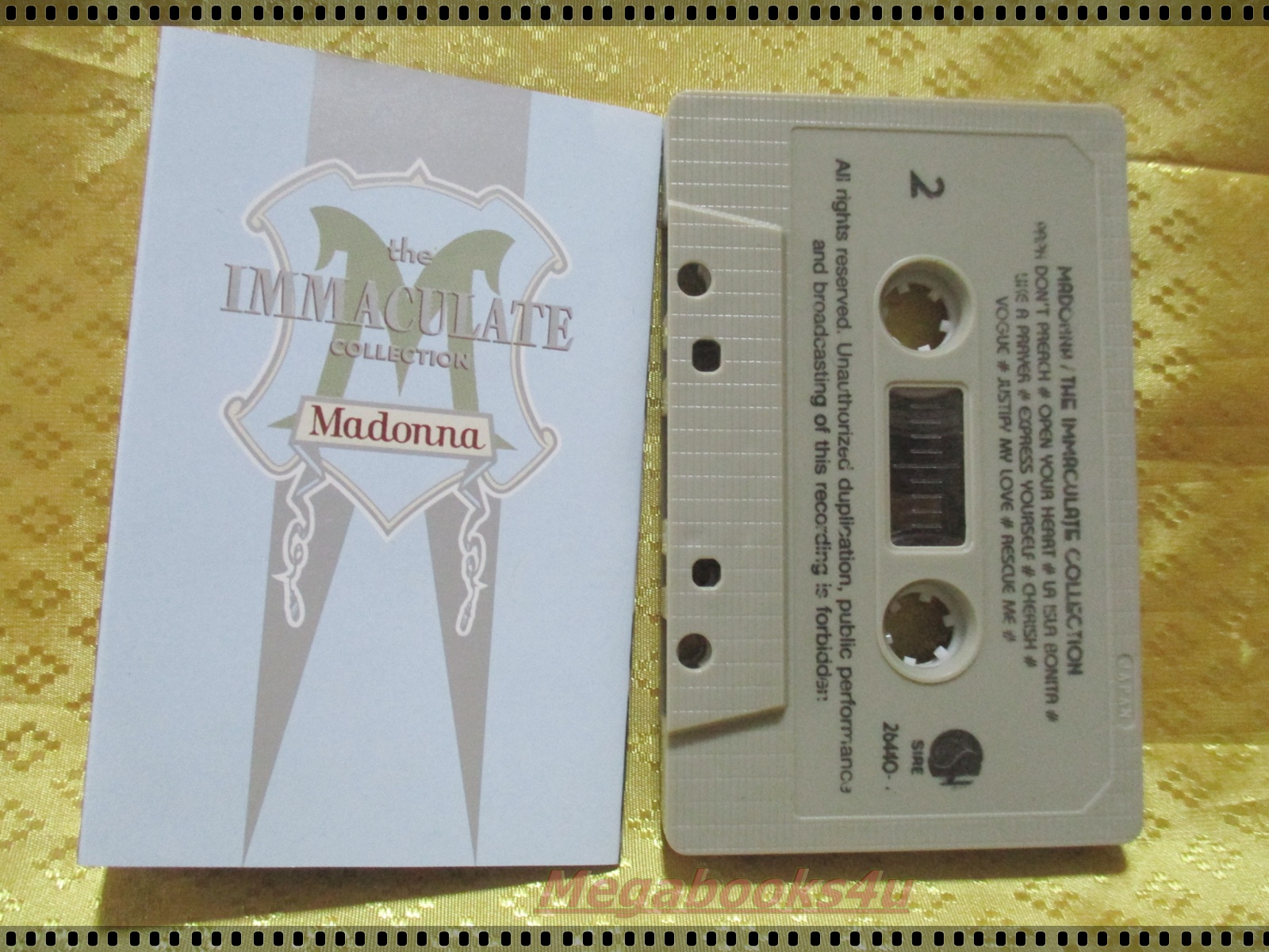 เทปเพลงสากล MADONNA อัลบั้ม THE IMMACULATE COLLECTION