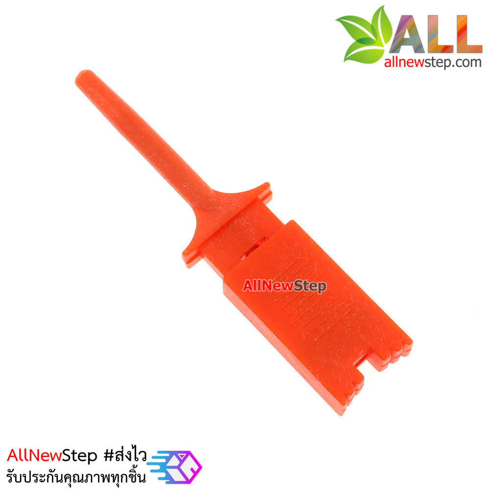 Test hook logic analyzer clip wiring hook Premium Clip หัวจับสายไฟ สีแดง