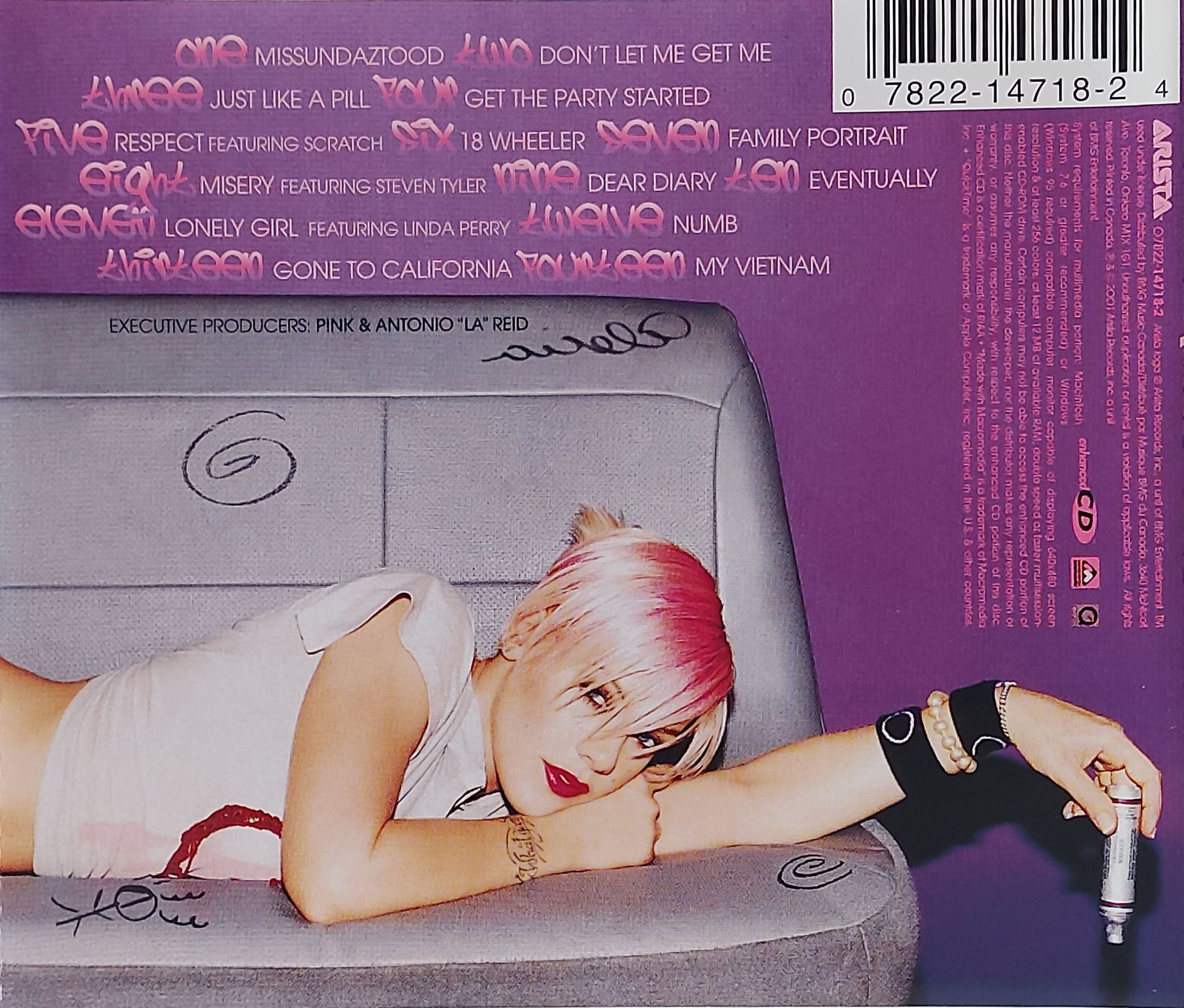 Used CD,Pink - Missundaztood (P!nk) (A)(2001)(Canada)