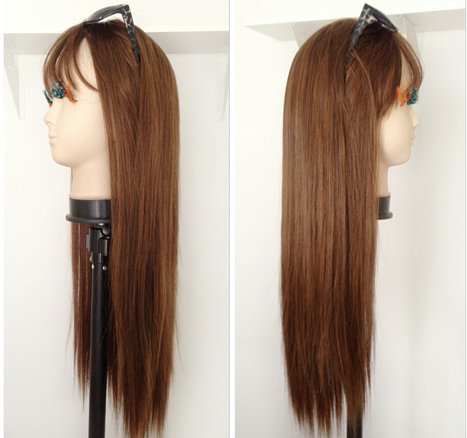 C1136 วิกผมยาว เเสกกลางเห็นหนังศรีษะ หน้าม้าบาง