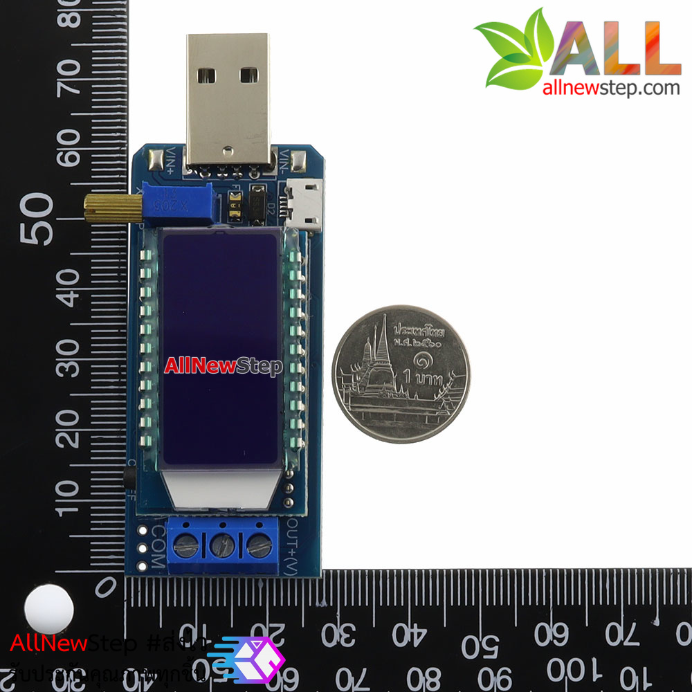 Power supply USB โมดูลแหล่งจ่ายไฟปรับค่าได้ 1.2-24V พร้อมหน้าจอแสดงผล