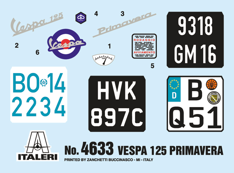 1/9 VESPA 125 PRIMAVERA