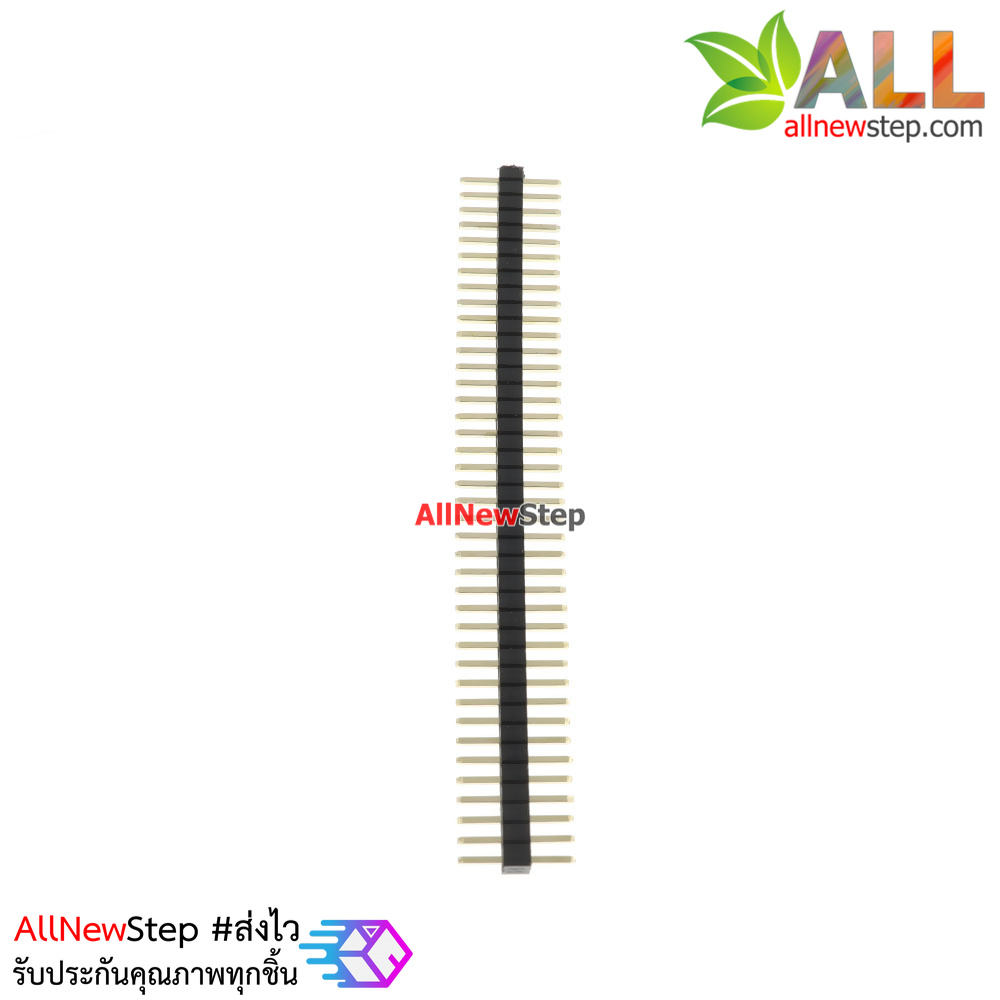 ก้างปลา ระยะขา 1.27mm 1x40 ขา สีดำ