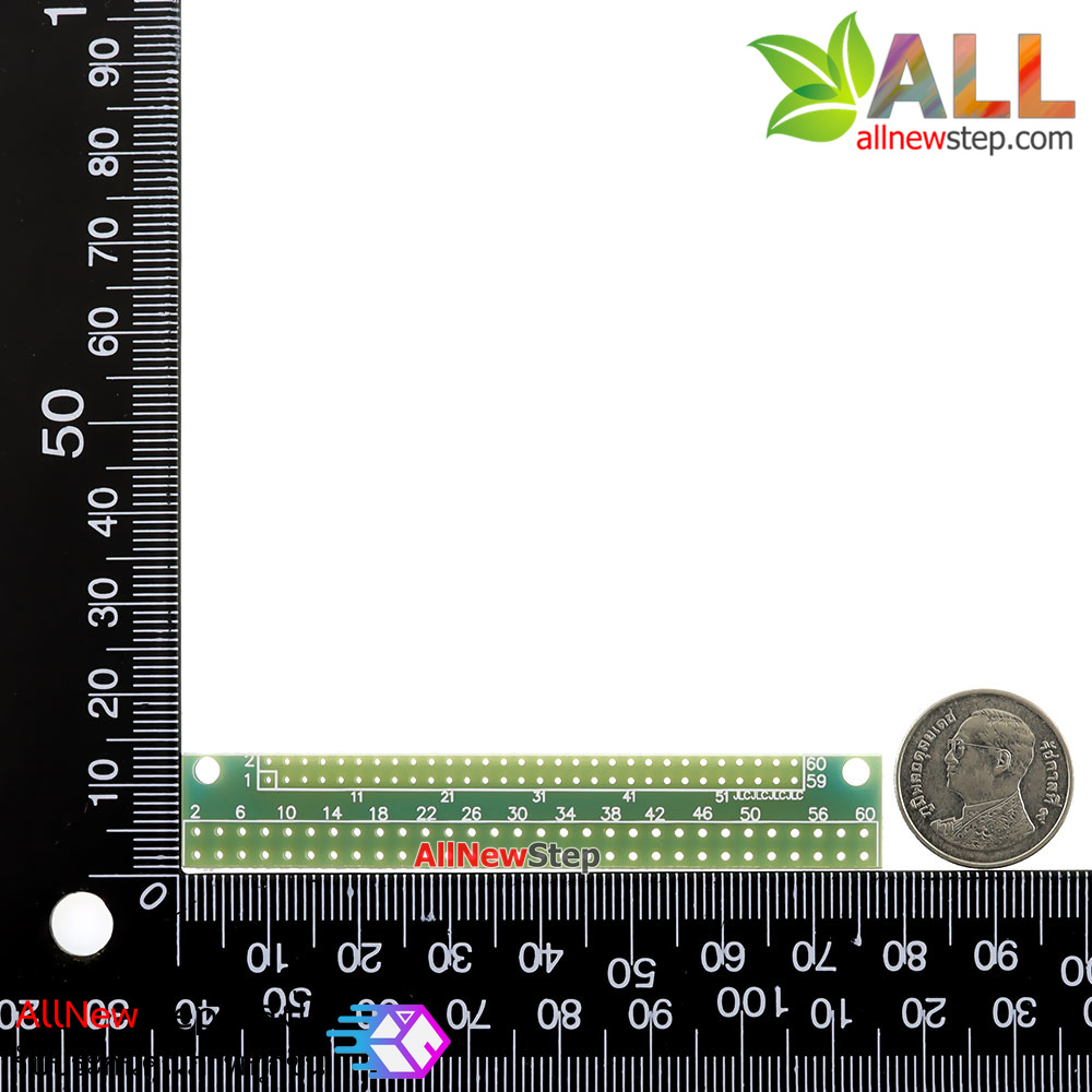 แผ่น PCB 2.0mm to 2.54mm 2.54mm to 2.0mm adapter plate 60p