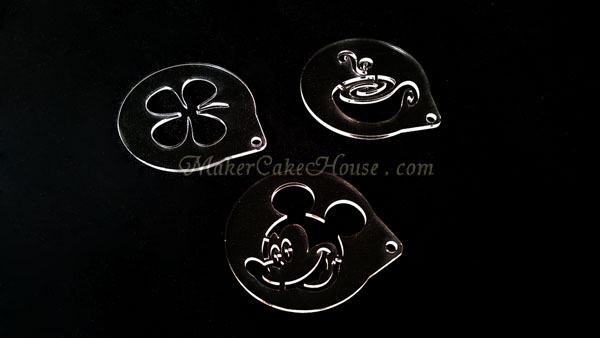 แผ่นอะคริลิคแต่งหน้ากาแฟ หรือขนม