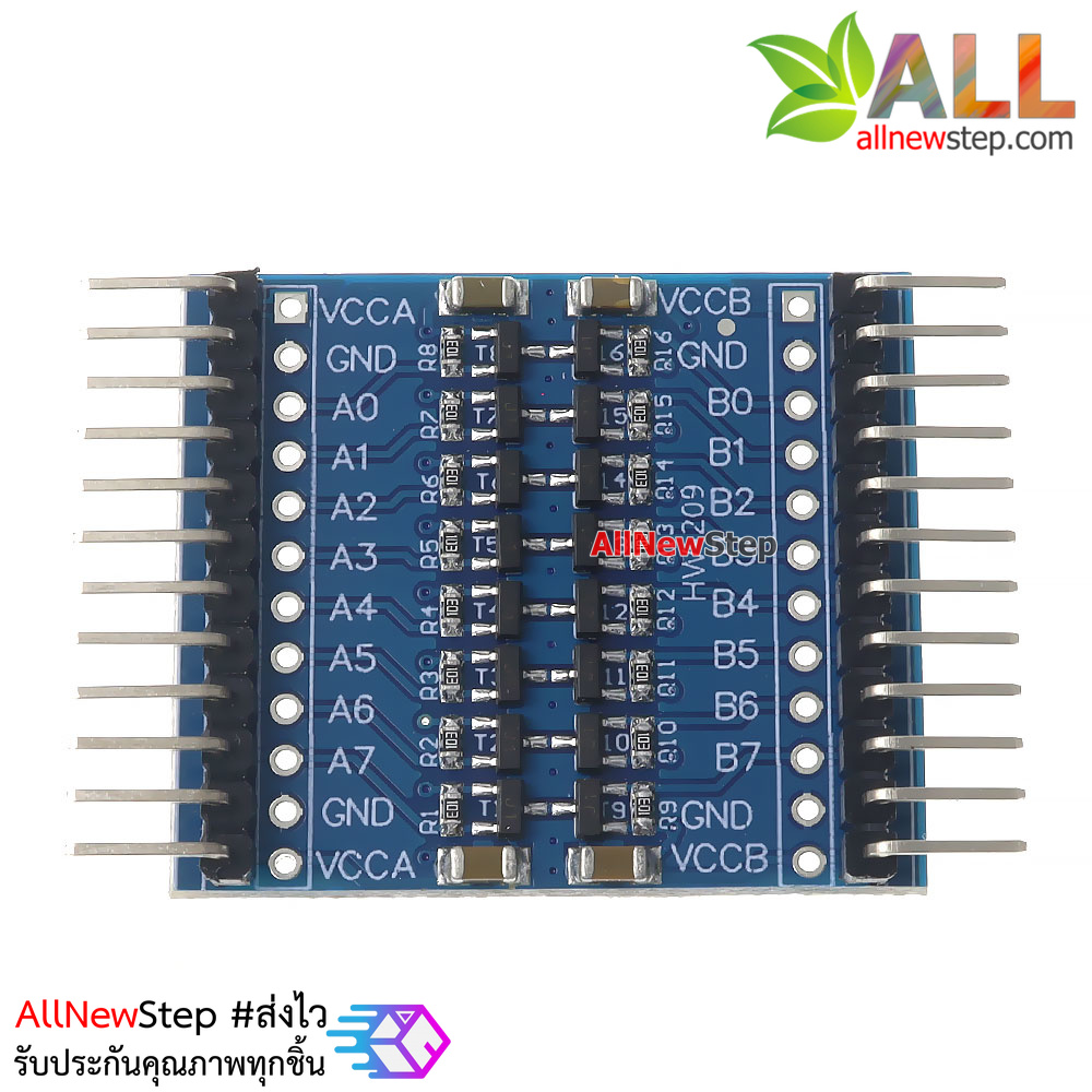 โมดูลแปลงสัญญาณ 3.3V-5V 8 ช่อง logic Bi-directional logical voltage conversion 3.3V-5V IIC UART SPI TTL module