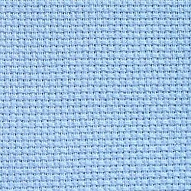 ผ้า Aida 14 count. สีฟ้า ขนาด 50 x 75 ซม.