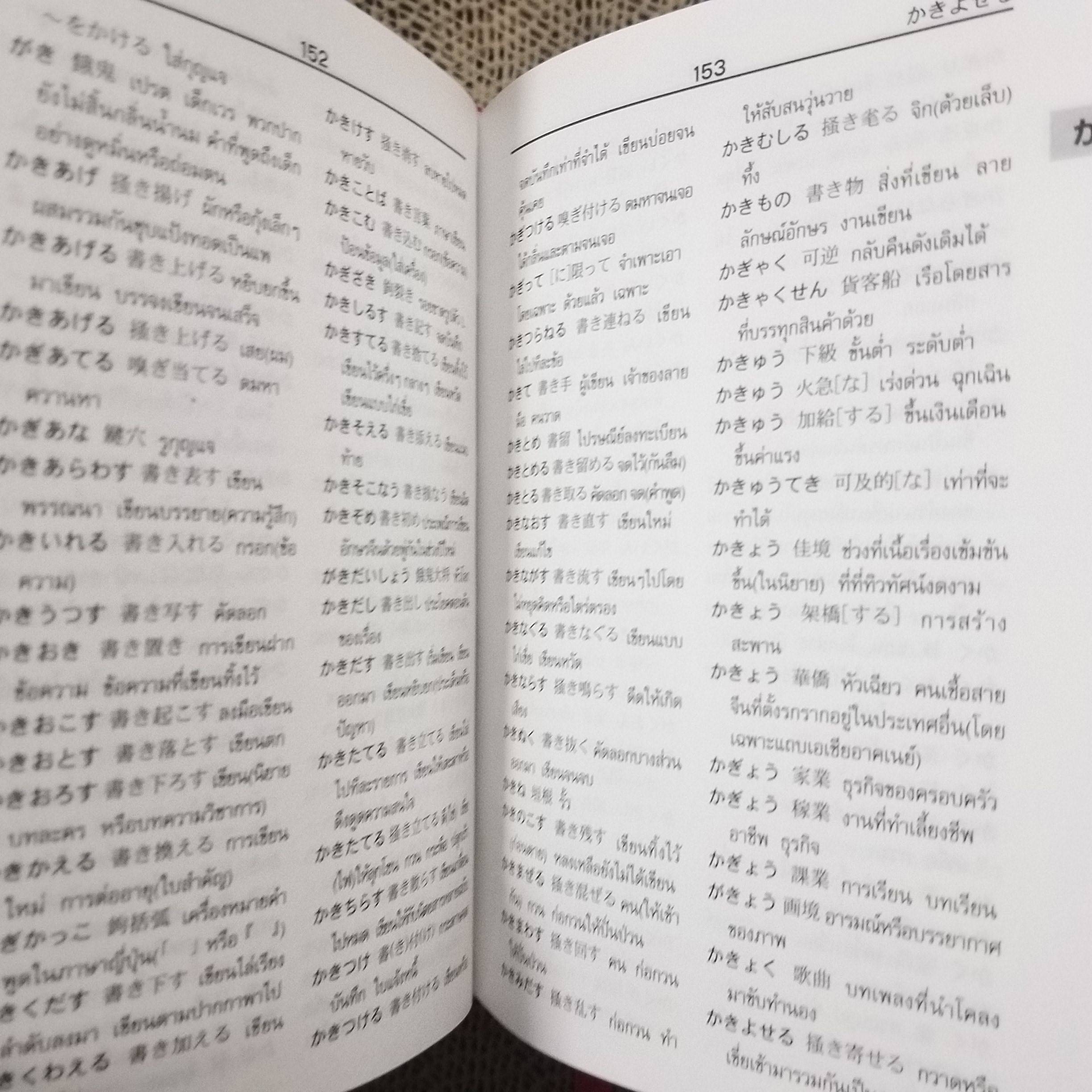พจนานุกรม ญี่ปุ่น-ไทย รวมศัพท์มากที่สุดกว่า 40000 คำ