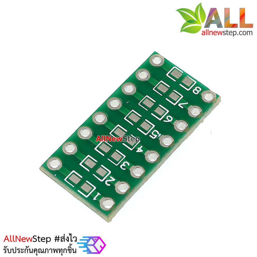 PCB Capacitance Resistance LED SMT adapter board แผ่นปริ้นแปลงอุปกรณ์ SMT ขนาด 0805 0603 0402 เป็นแบบ DIP
