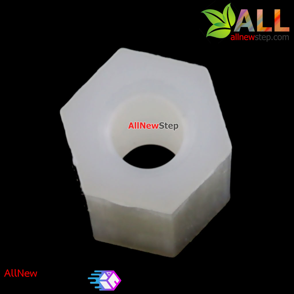 เสาน็อตไนลอน NUT Nylon M3 ขนาด 10mm สีขาว จำนวน 1 ชิ้น