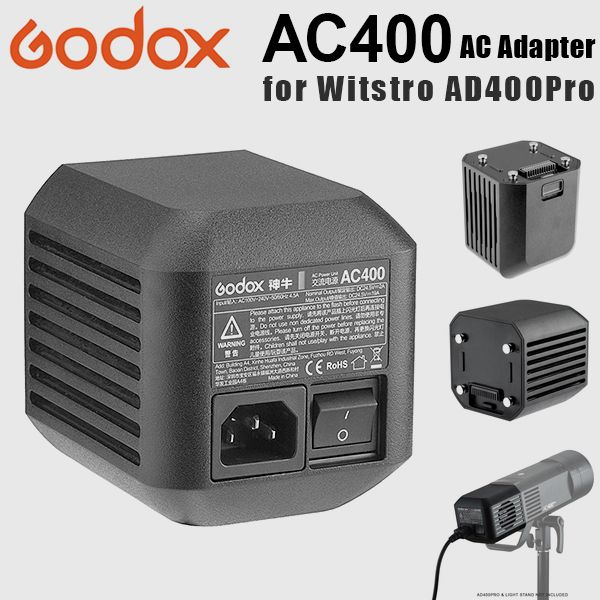 Godox AC Adapter for Witstro AD400Pro Monolight