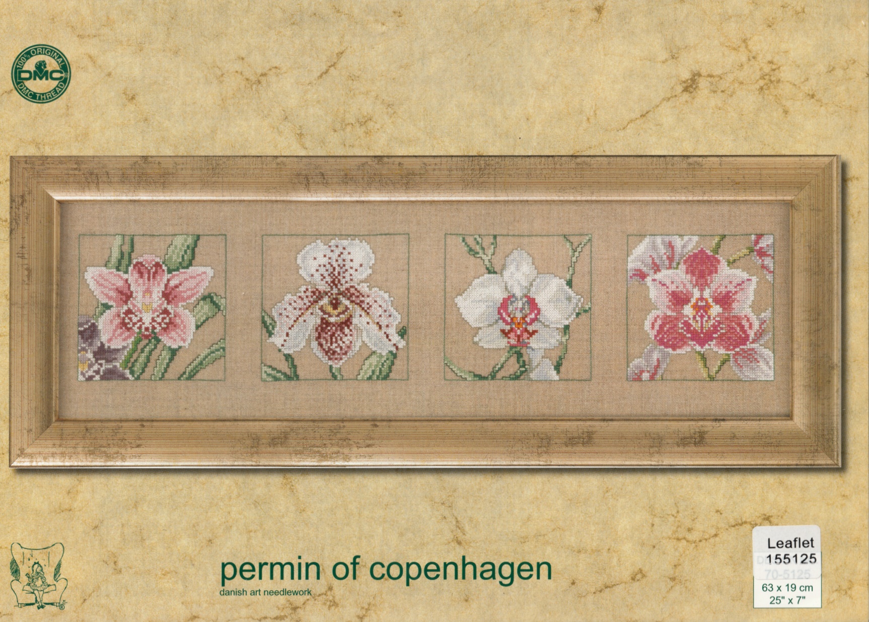 Permin ผังลาย 4 Orchids