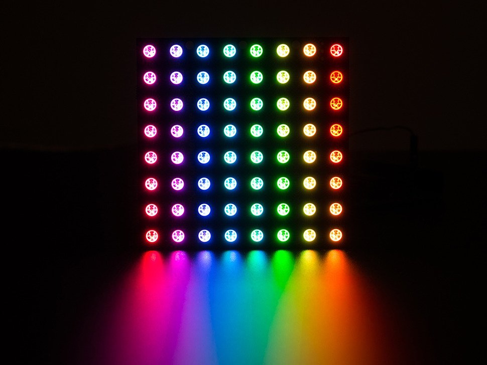 NeoPixel Matrix แบบตาราง 8x8 WS2812 64 RGB LED