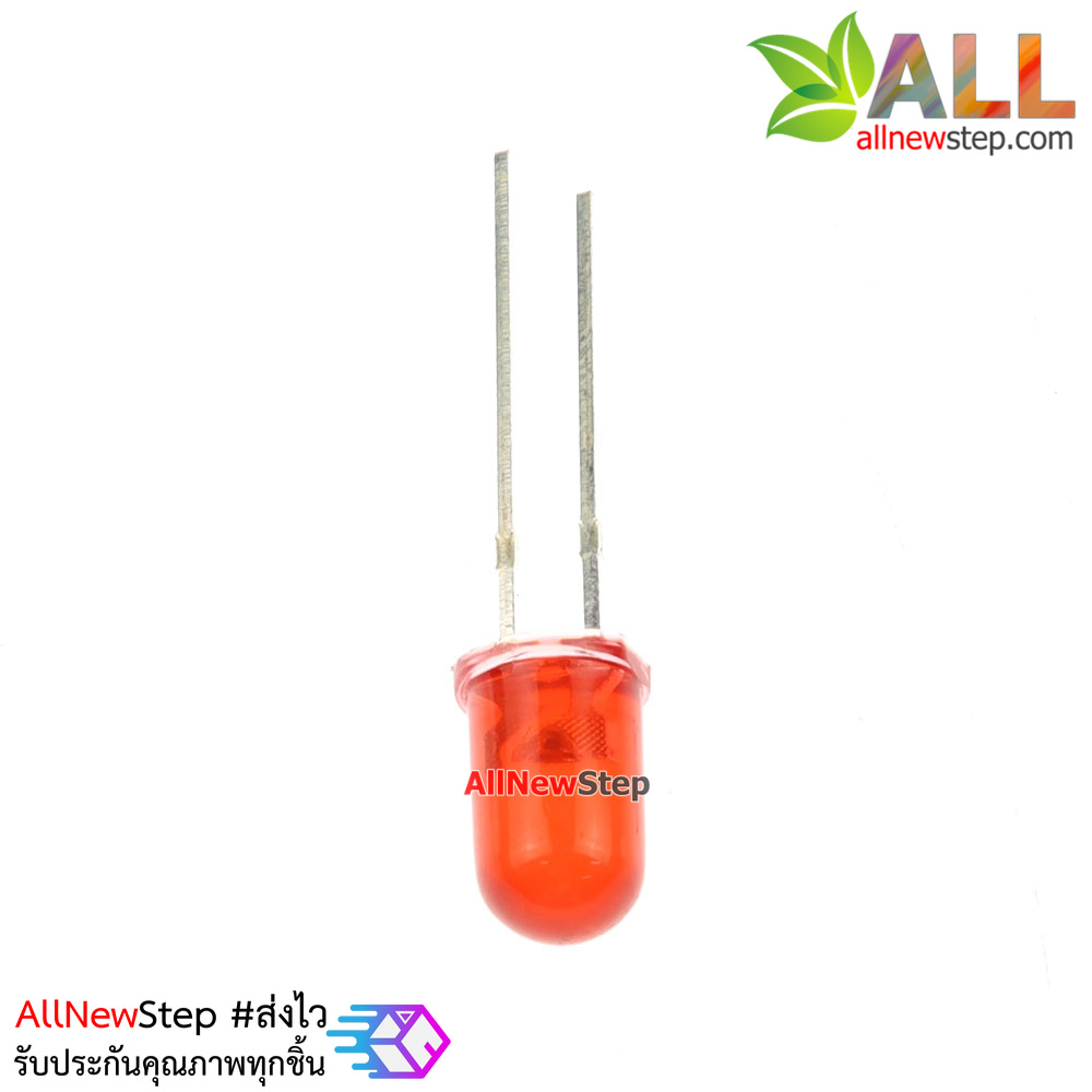 LED ขนาด 5mm สีแดง led 5mm จำนวน 5 ดวง