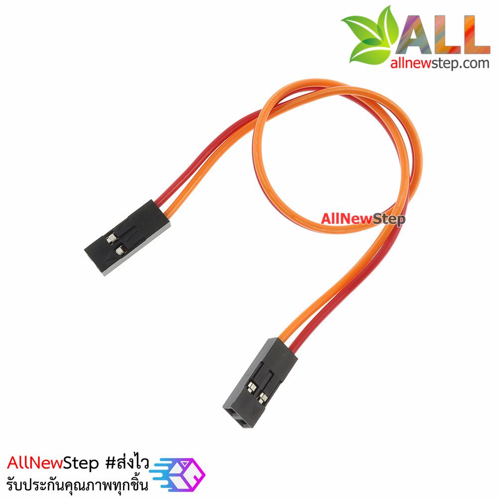 Jumper Wire 2P 2.54mm Female to Female สายไฟจัมเปอร์ เมีย-เมีย 2 เส้น ยาว 20cm